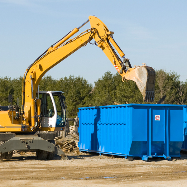 how many times can i have a residential dumpster rental emptied in Metompkin Virginia